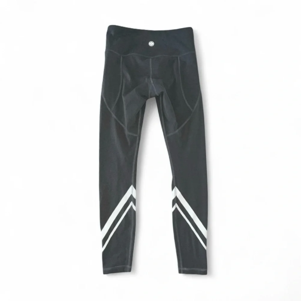 Tory‎ Burch Weightless Chevron Dark Gray Leggings Size Small